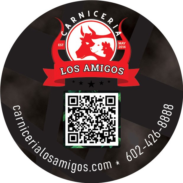 stickercarniceria los amigos